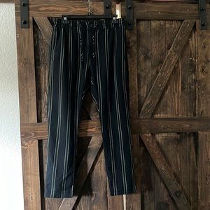 TopMan Stretch Blue Striped
Drawstring Trousers SZ- 32-32